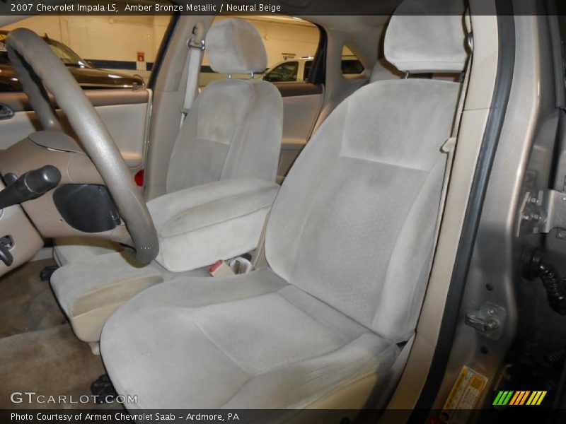 Amber Bronze Metallic / Neutral Beige 2007 Chevrolet Impala LS