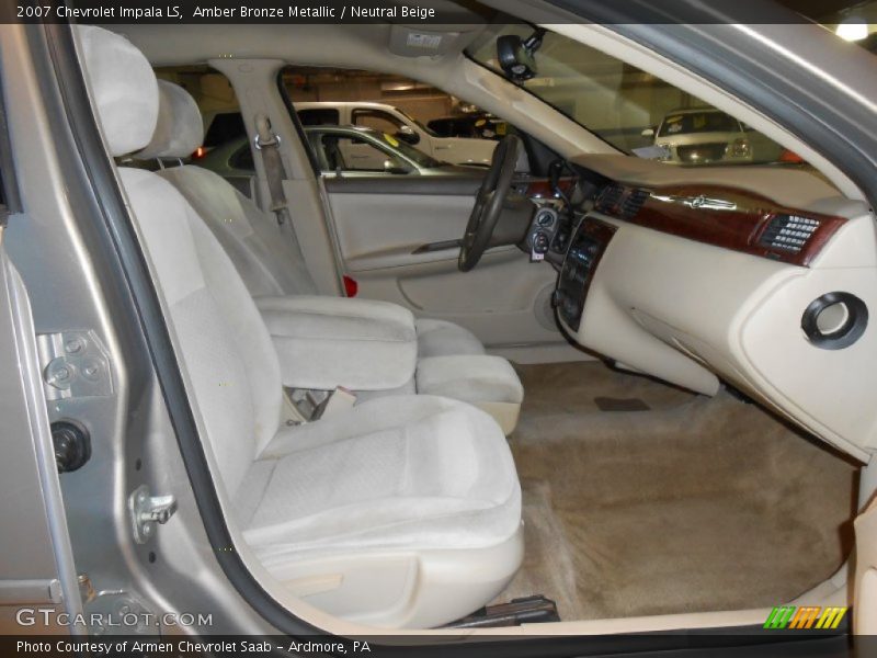 Amber Bronze Metallic / Neutral Beige 2007 Chevrolet Impala LS