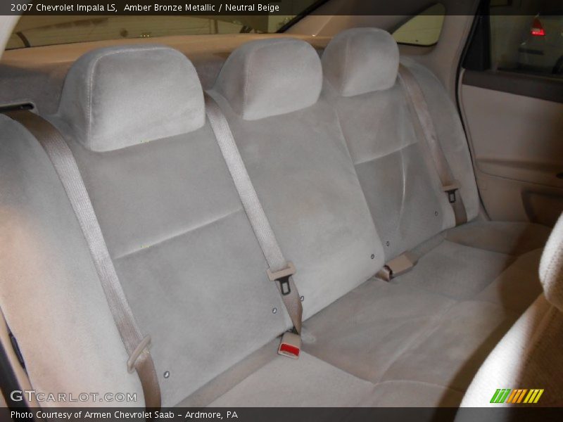 Amber Bronze Metallic / Neutral Beige 2007 Chevrolet Impala LS