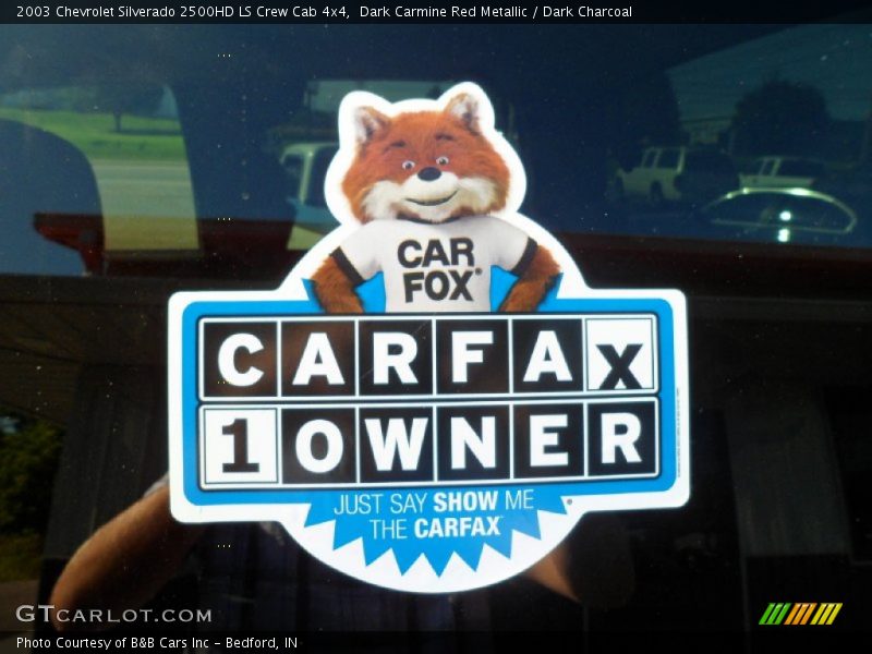 Dark Carmine Red Metallic / Dark Charcoal 2003 Chevrolet Silverado 2500HD LS Crew Cab 4x4
