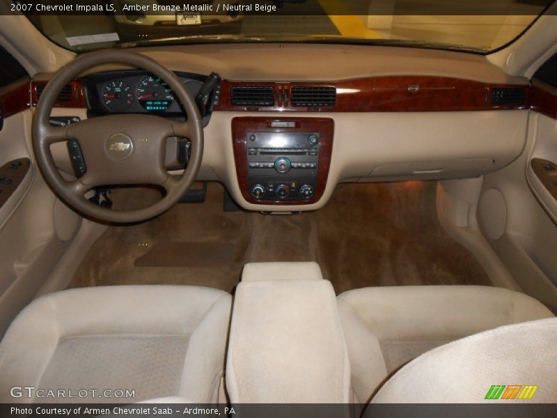 Amber Bronze Metallic / Neutral Beige 2007 Chevrolet Impala LS