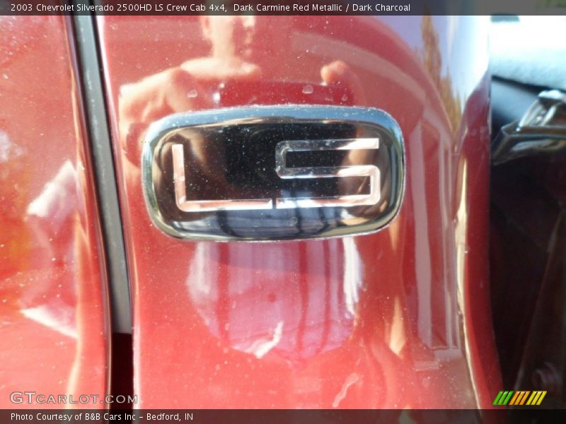 Dark Carmine Red Metallic / Dark Charcoal 2003 Chevrolet Silverado 2500HD LS Crew Cab 4x4