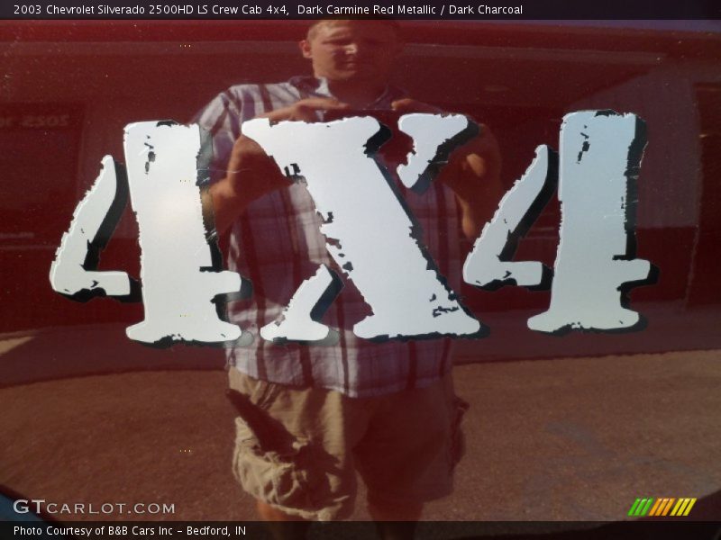 Dark Carmine Red Metallic / Dark Charcoal 2003 Chevrolet Silverado 2500HD LS Crew Cab 4x4