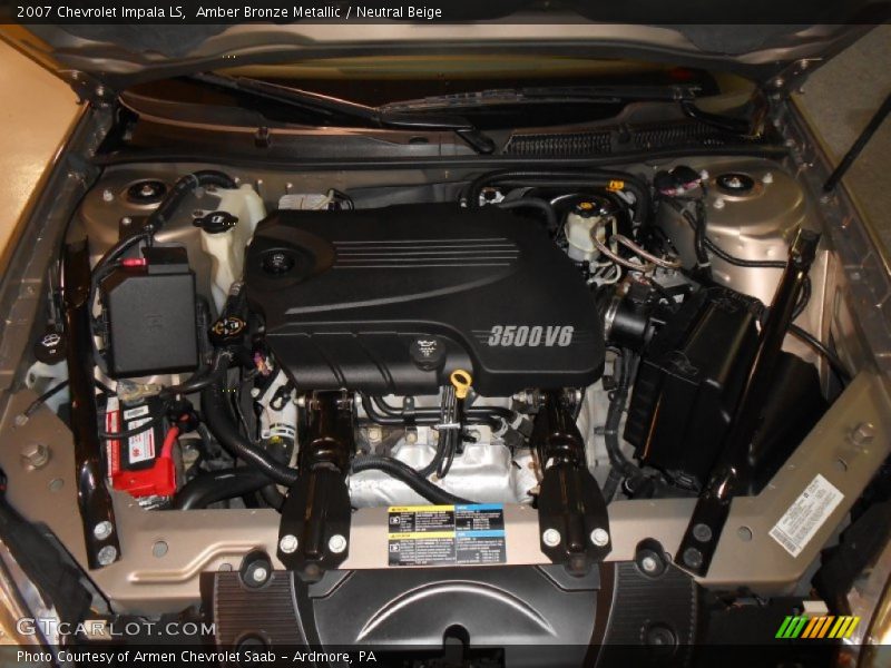 Amber Bronze Metallic / Neutral Beige 2007 Chevrolet Impala LS