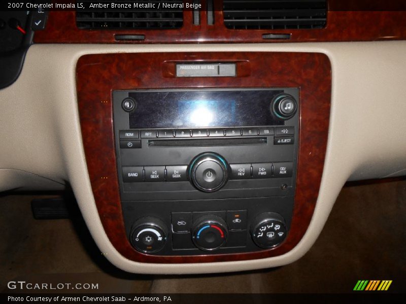 Amber Bronze Metallic / Neutral Beige 2007 Chevrolet Impala LS