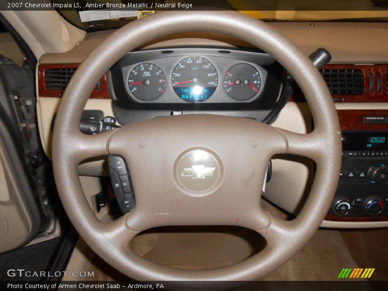 Amber Bronze Metallic / Neutral Beige 2007 Chevrolet Impala LS