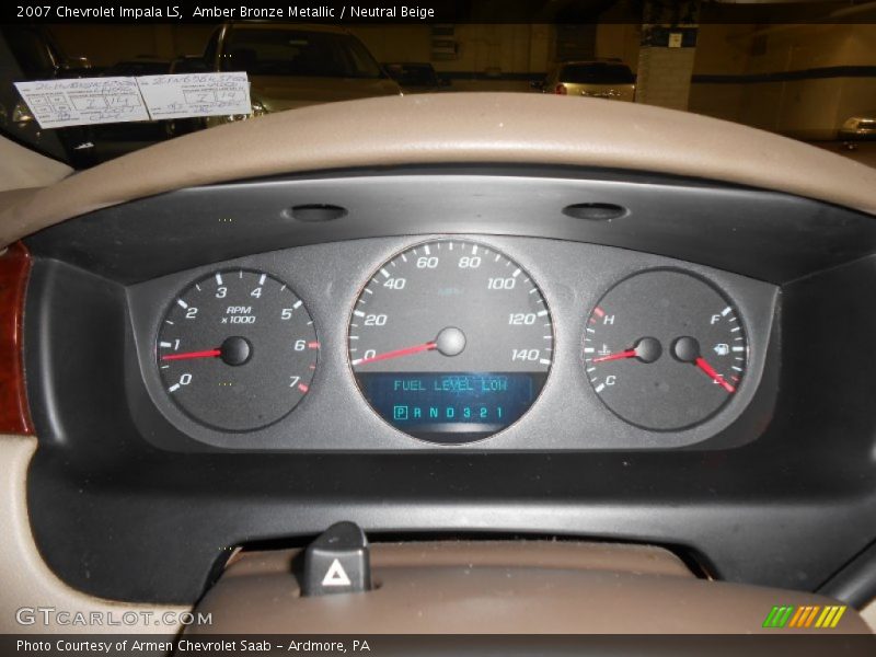 Amber Bronze Metallic / Neutral Beige 2007 Chevrolet Impala LS