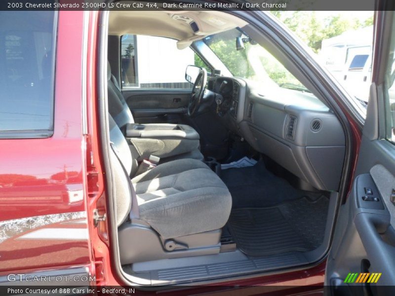 Dark Carmine Red Metallic / Dark Charcoal 2003 Chevrolet Silverado 2500HD LS Crew Cab 4x4