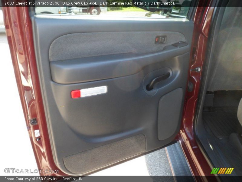 Dark Carmine Red Metallic / Dark Charcoal 2003 Chevrolet Silverado 2500HD LS Crew Cab 4x4