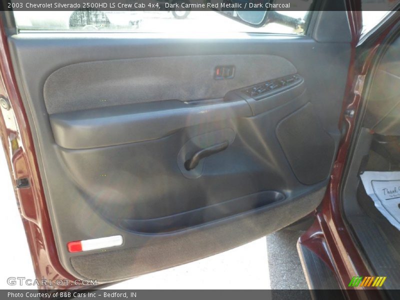 Dark Carmine Red Metallic / Dark Charcoal 2003 Chevrolet Silverado 2500HD LS Crew Cab 4x4