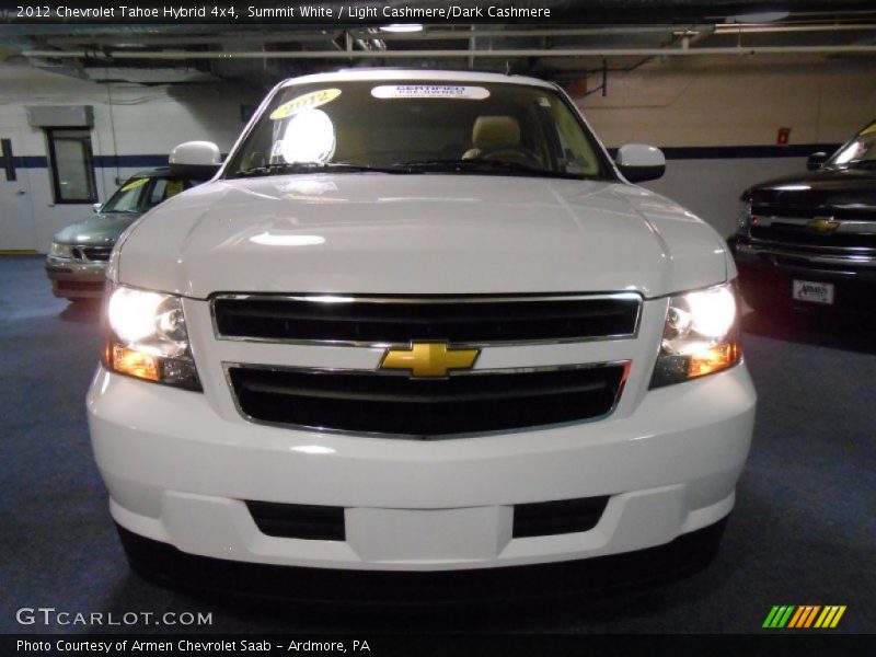 Summit White / Light Cashmere/Dark Cashmere 2012 Chevrolet Tahoe Hybrid 4x4