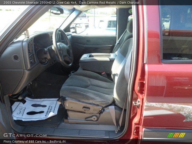 Dark Carmine Red Metallic / Dark Charcoal 2003 Chevrolet Silverado 2500HD LS Crew Cab 4x4