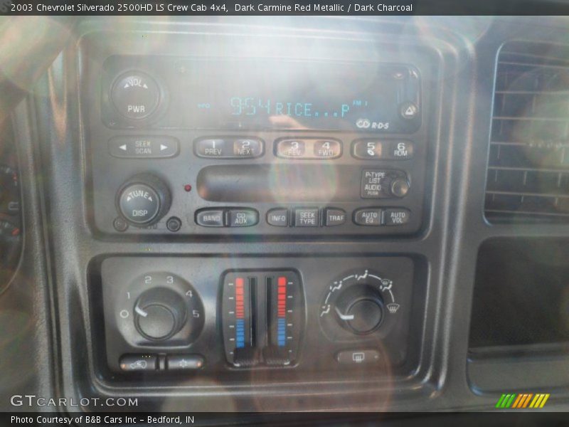 Dark Carmine Red Metallic / Dark Charcoal 2003 Chevrolet Silverado 2500HD LS Crew Cab 4x4