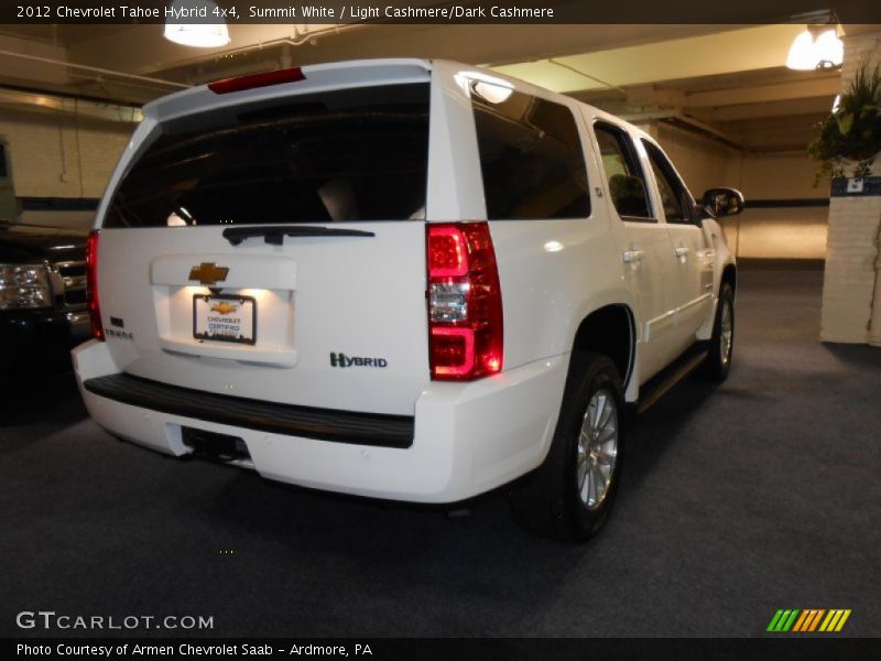 Summit White / Light Cashmere/Dark Cashmere 2012 Chevrolet Tahoe Hybrid 4x4