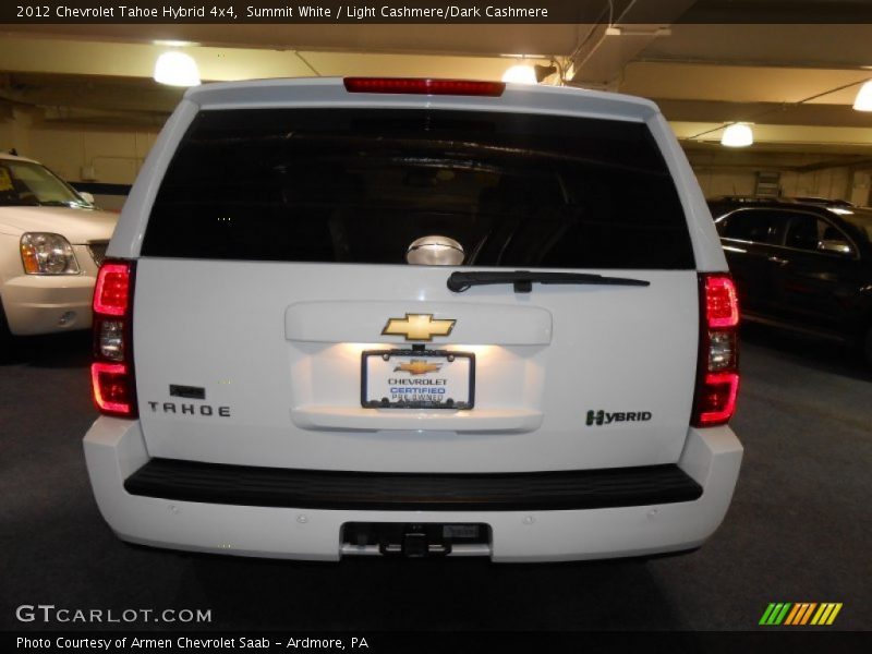 Summit White / Light Cashmere/Dark Cashmere 2012 Chevrolet Tahoe Hybrid 4x4