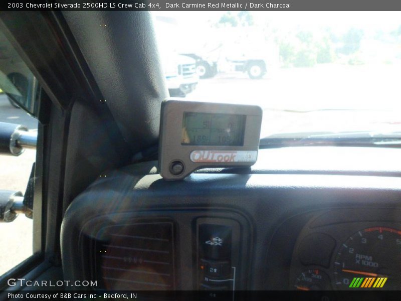 Dark Carmine Red Metallic / Dark Charcoal 2003 Chevrolet Silverado 2500HD LS Crew Cab 4x4