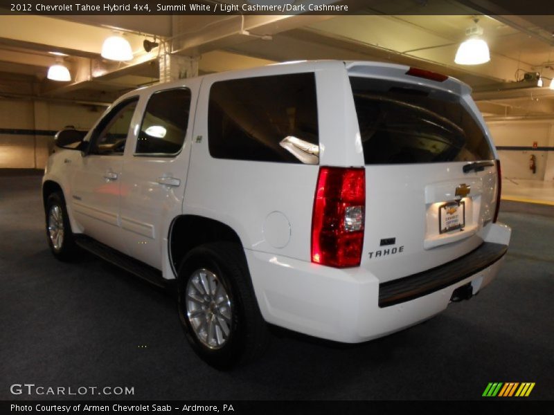 Summit White / Light Cashmere/Dark Cashmere 2012 Chevrolet Tahoe Hybrid 4x4