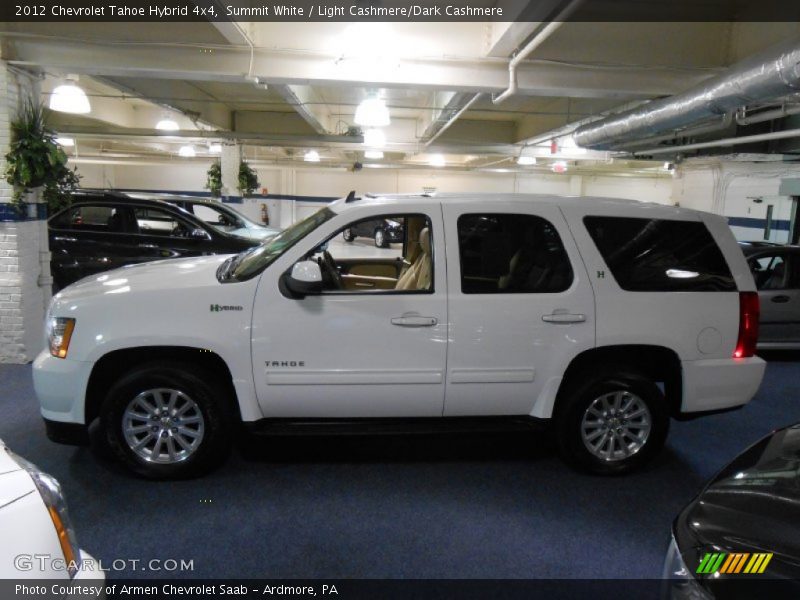 Summit White / Light Cashmere/Dark Cashmere 2012 Chevrolet Tahoe Hybrid 4x4