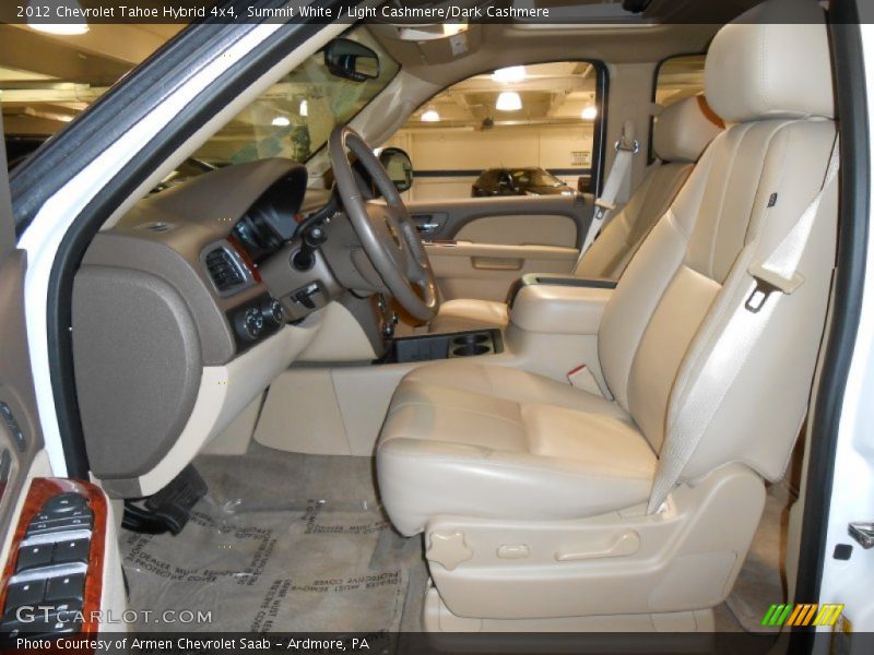 Front Seat of 2012 Tahoe Hybrid 4x4