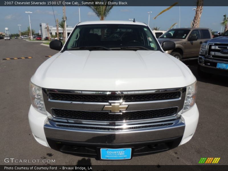 Summit White / Ebony Black 2007 Chevrolet Silverado 1500 LT Crew Cab