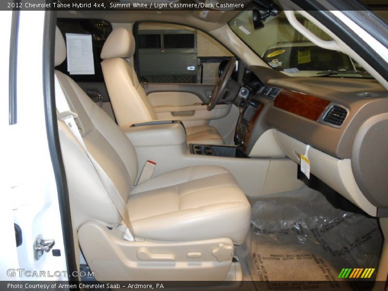 Summit White / Light Cashmere/Dark Cashmere 2012 Chevrolet Tahoe Hybrid 4x4