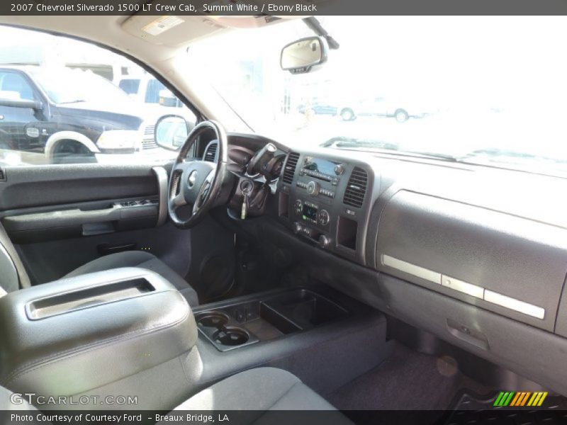 Summit White / Ebony Black 2007 Chevrolet Silverado 1500 LT Crew Cab