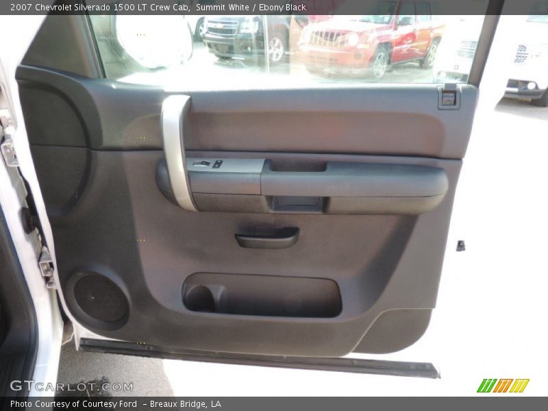 Summit White / Ebony Black 2007 Chevrolet Silverado 1500 LT Crew Cab