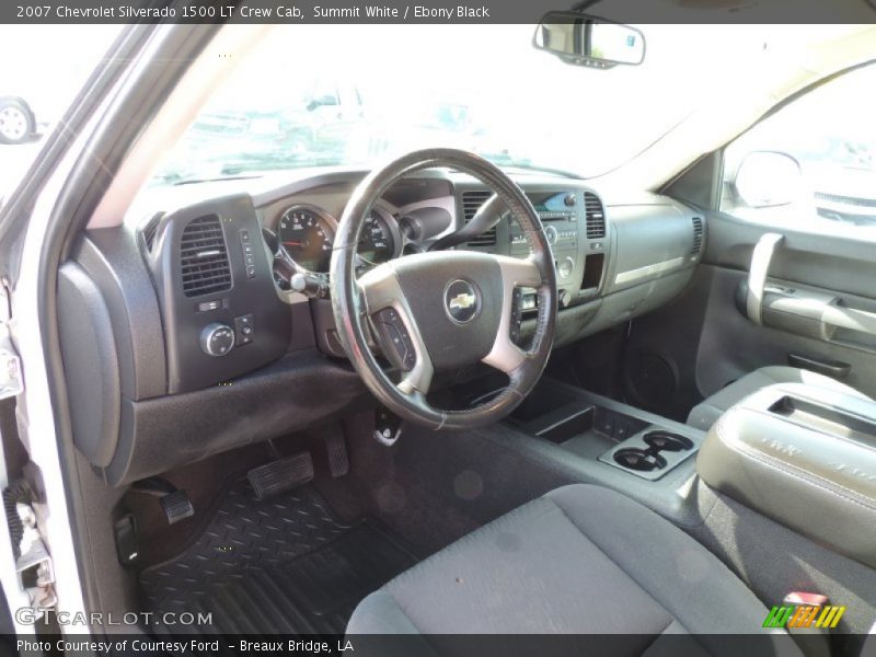 Summit White / Ebony Black 2007 Chevrolet Silverado 1500 LT Crew Cab