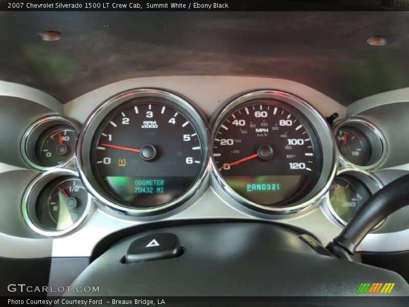 Summit White / Ebony Black 2007 Chevrolet Silverado 1500 LT Crew Cab