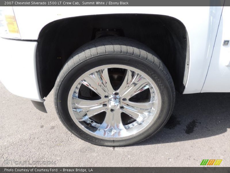 Summit White / Ebony Black 2007 Chevrolet Silverado 1500 LT Crew Cab