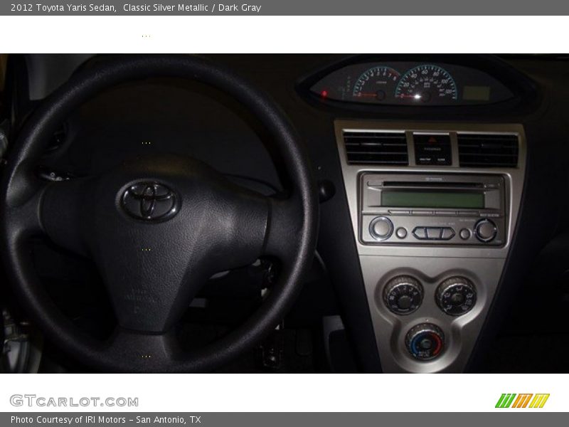 Classic Silver Metallic / Dark Gray 2012 Toyota Yaris Sedan