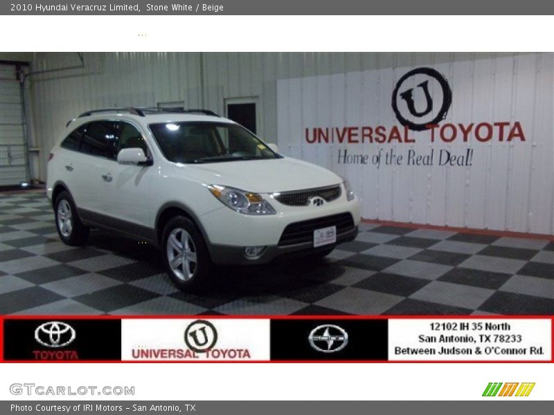 Stone White / Beige 2010 Hyundai Veracruz Limited