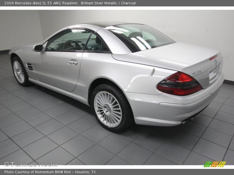 Brilliant Silver Metallic / Charcoal 2004 Mercedes-Benz SL 55 AMG Roadster