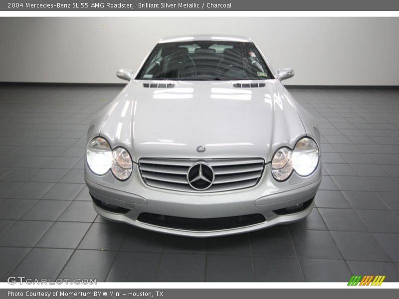 Brilliant Silver Metallic / Charcoal 2004 Mercedes-Benz SL 55 AMG Roadster