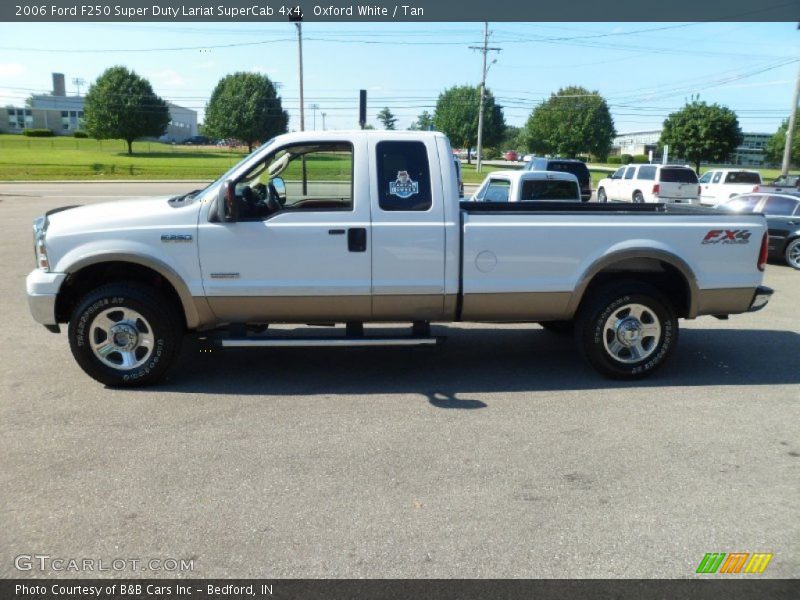 Oxford White / Tan 2006 Ford F250 Super Duty Lariat SuperCab 4x4