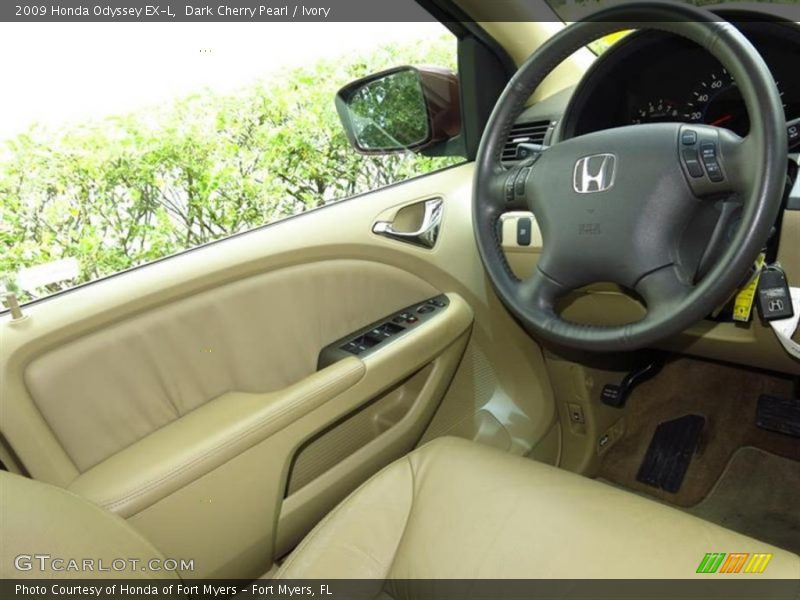 Dark Cherry Pearl / Ivory 2009 Honda Odyssey EX-L