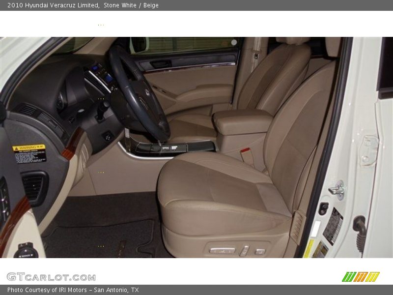 Stone White / Beige 2010 Hyundai Veracruz Limited