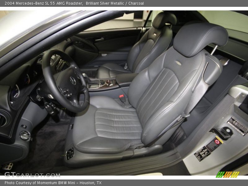 Brilliant Silver Metallic / Charcoal 2004 Mercedes-Benz SL 55 AMG Roadster