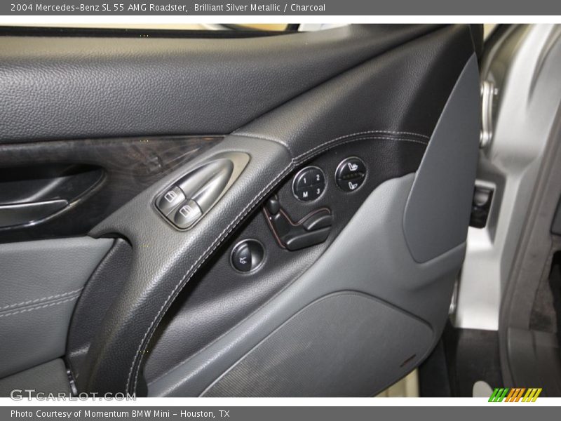 Brilliant Silver Metallic / Charcoal 2004 Mercedes-Benz SL 55 AMG Roadster