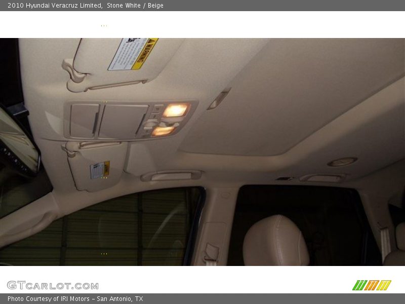 Stone White / Beige 2010 Hyundai Veracruz Limited