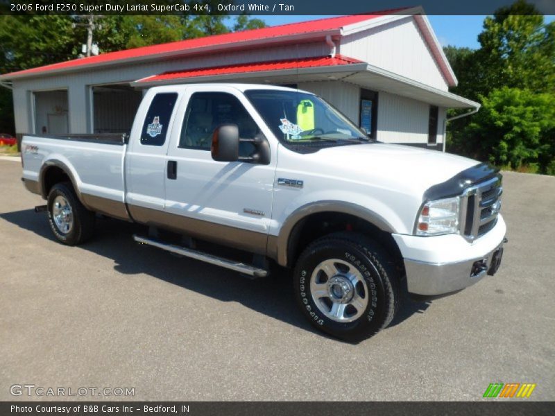 Oxford White / Tan 2006 Ford F250 Super Duty Lariat SuperCab 4x4