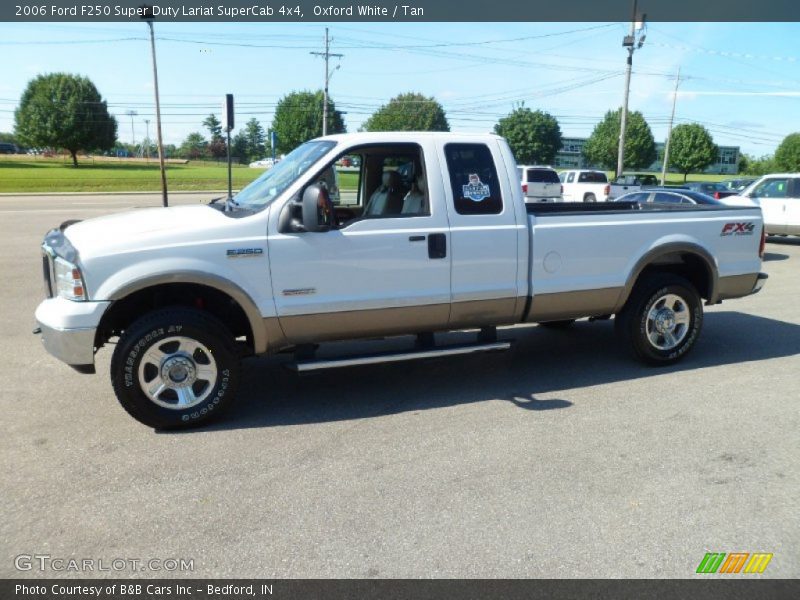 Oxford White / Tan 2006 Ford F250 Super Duty Lariat SuperCab 4x4