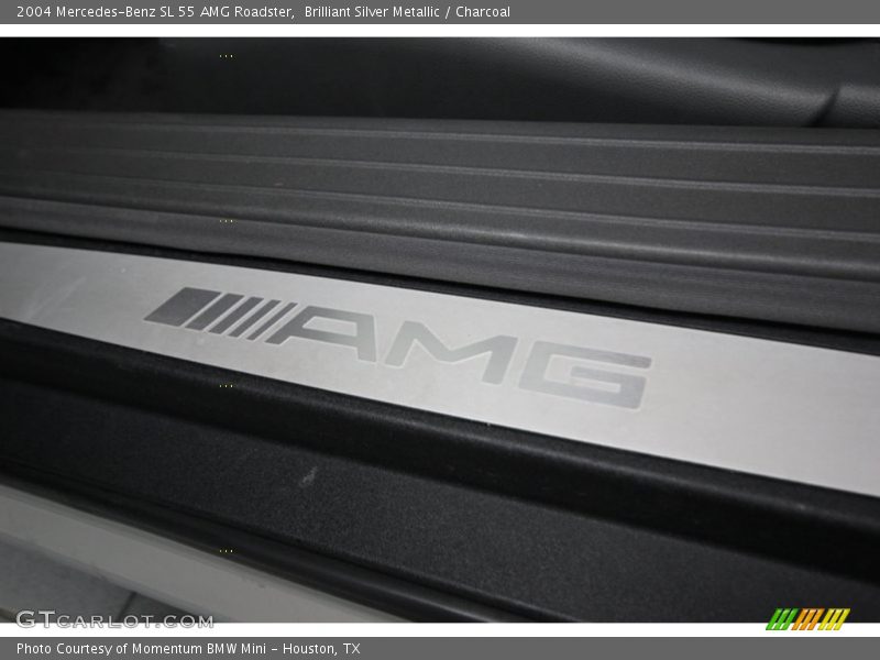 Brilliant Silver Metallic / Charcoal 2004 Mercedes-Benz SL 55 AMG Roadster
