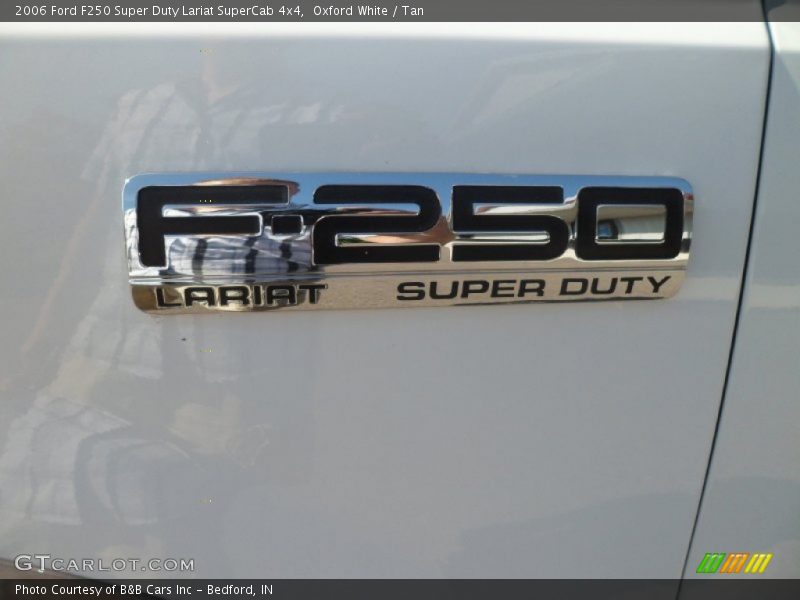 Oxford White / Tan 2006 Ford F250 Super Duty Lariat SuperCab 4x4