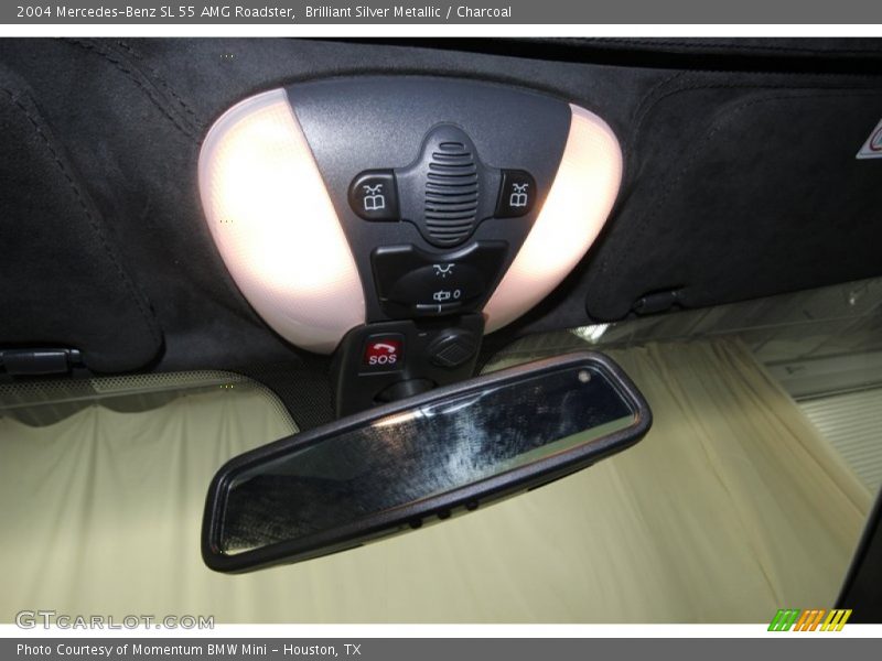 Brilliant Silver Metallic / Charcoal 2004 Mercedes-Benz SL 55 AMG Roadster