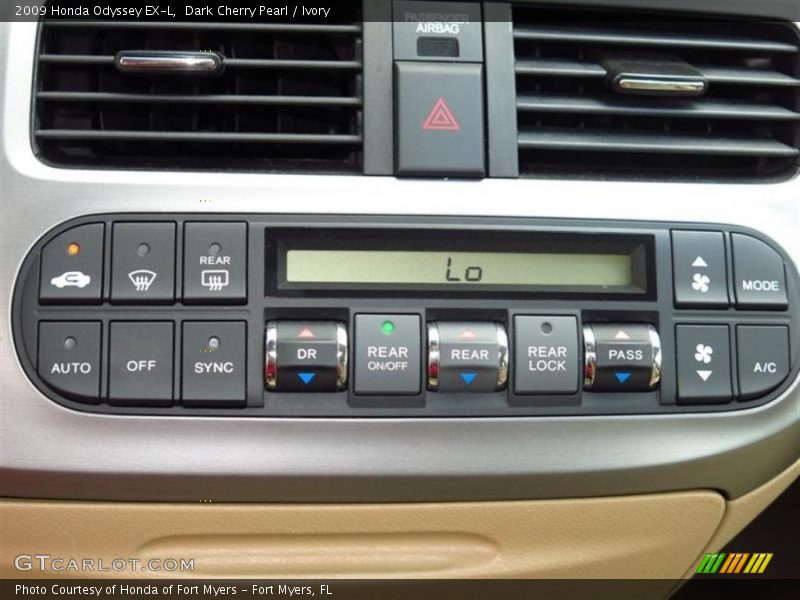 Dark Cherry Pearl / Ivory 2009 Honda Odyssey EX-L