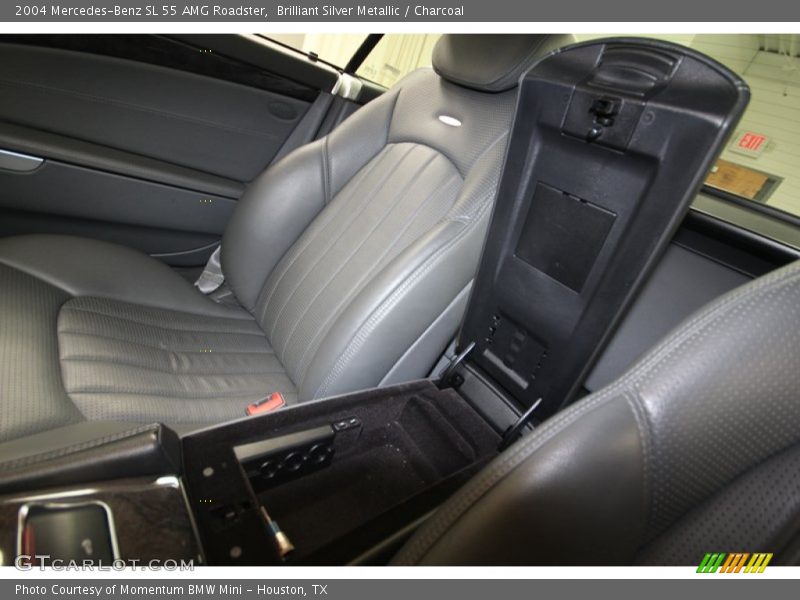 Brilliant Silver Metallic / Charcoal 2004 Mercedes-Benz SL 55 AMG Roadster