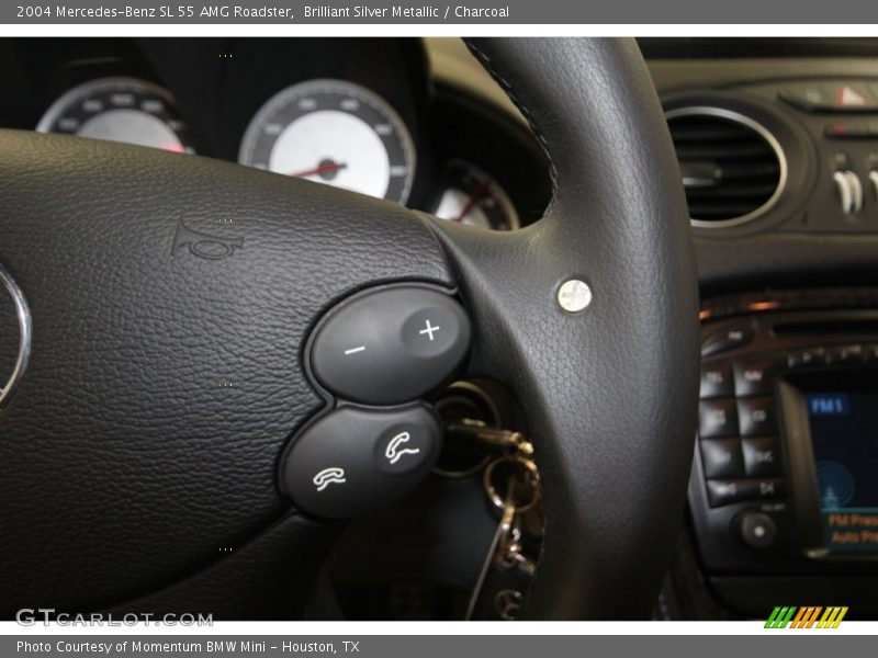 Brilliant Silver Metallic / Charcoal 2004 Mercedes-Benz SL 55 AMG Roadster