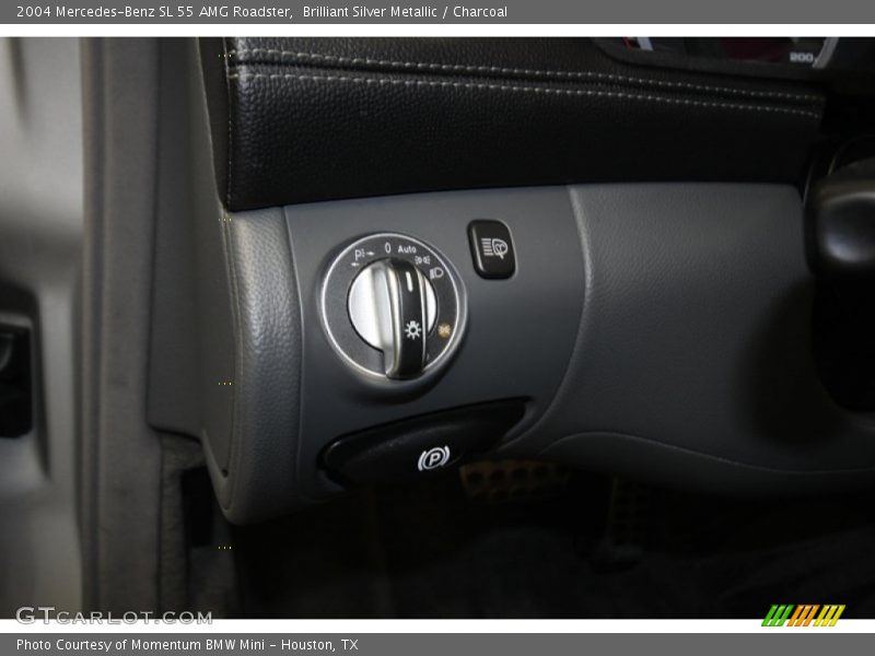 Brilliant Silver Metallic / Charcoal 2004 Mercedes-Benz SL 55 AMG Roadster