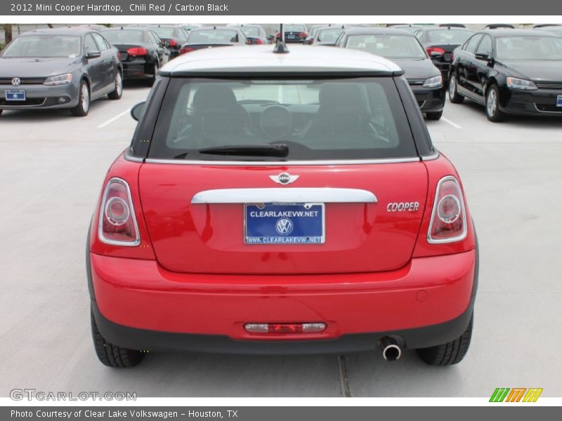 Chili Red / Carbon Black 2012 Mini Cooper Hardtop